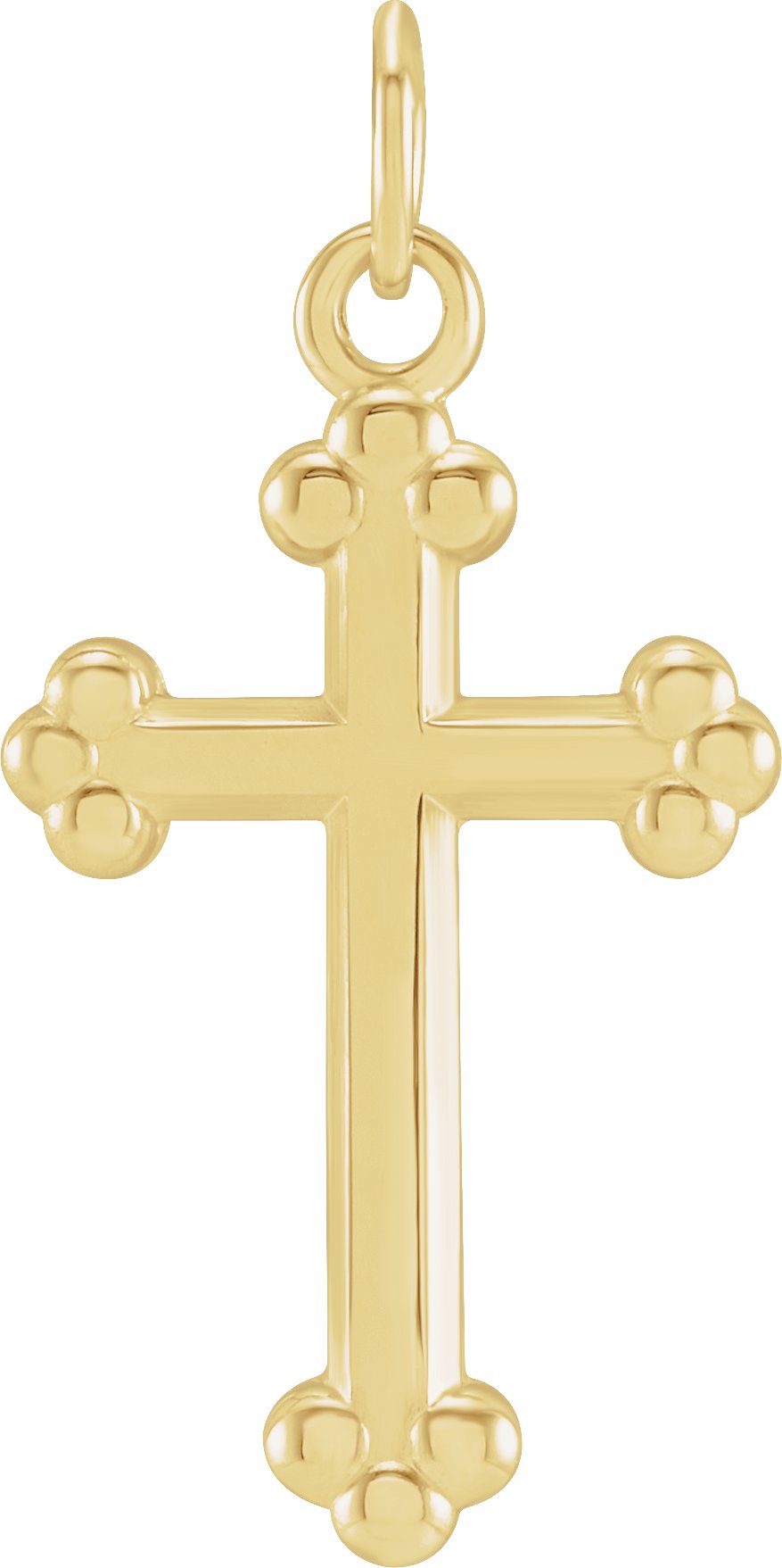 14K Yellow Cross Pendant