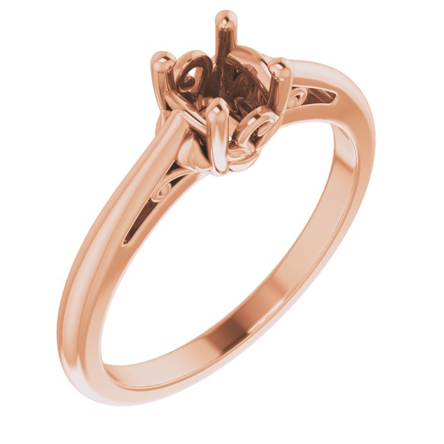 Solitaire Engagement Ring or Band