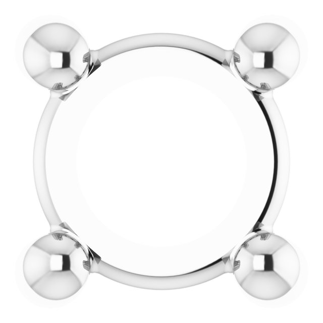 Round 4-Prong Cabochon Pendant