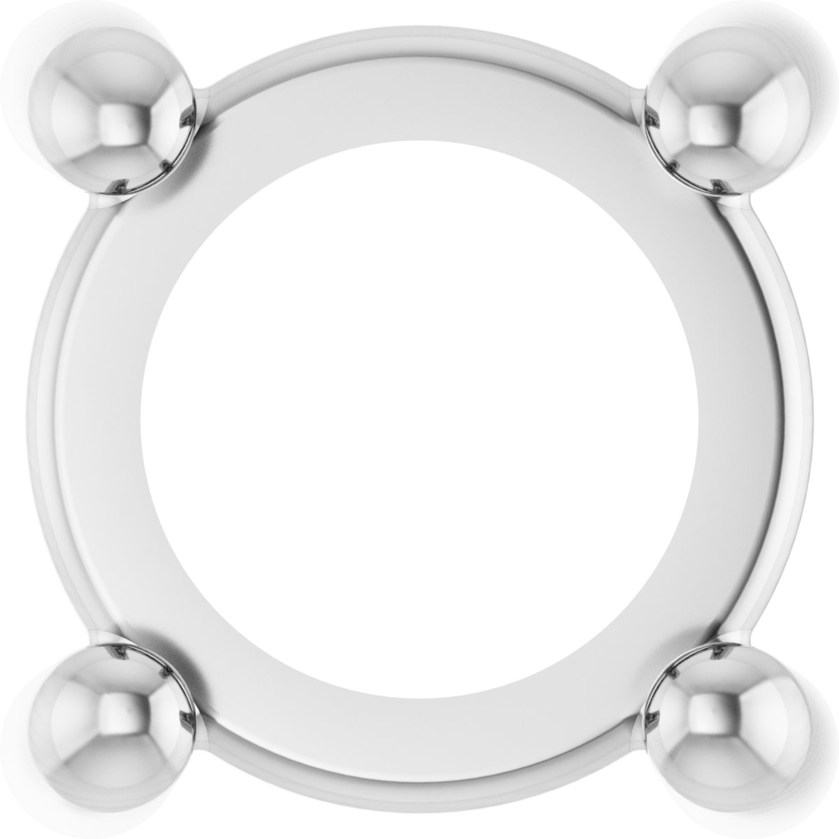 Round 4-Prong Cabochon Pendant