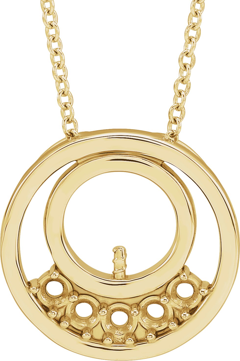 Family Pearl Circle Necklace or Pendant