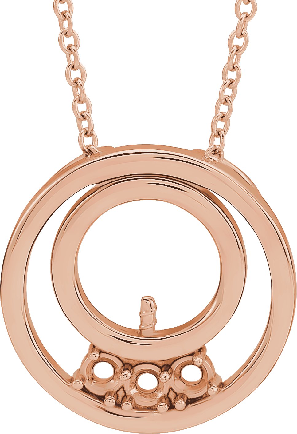 Family Pearl Circle Necklace or Pendant