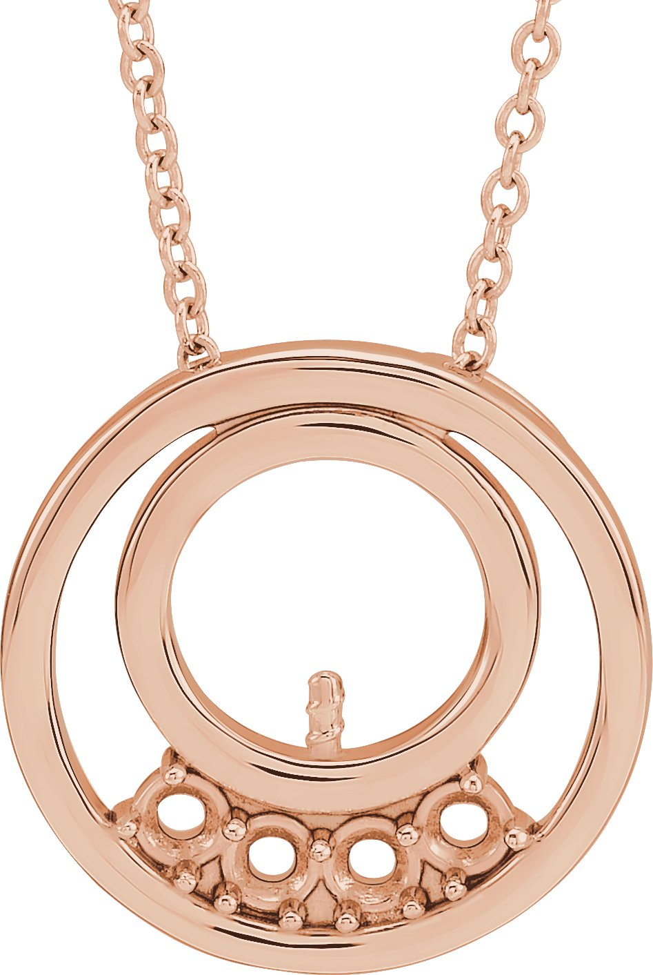Family Pearl Circle Necklace or Pendant