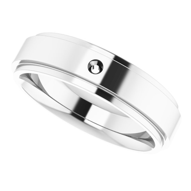 1.5 mm Square Mens Band Mounting view 5