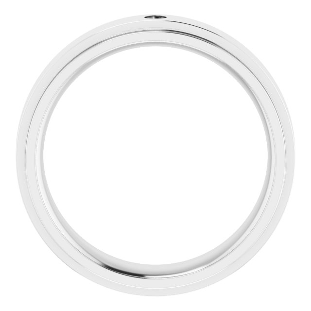1.5 mm Square Mens Band Mounting view 2