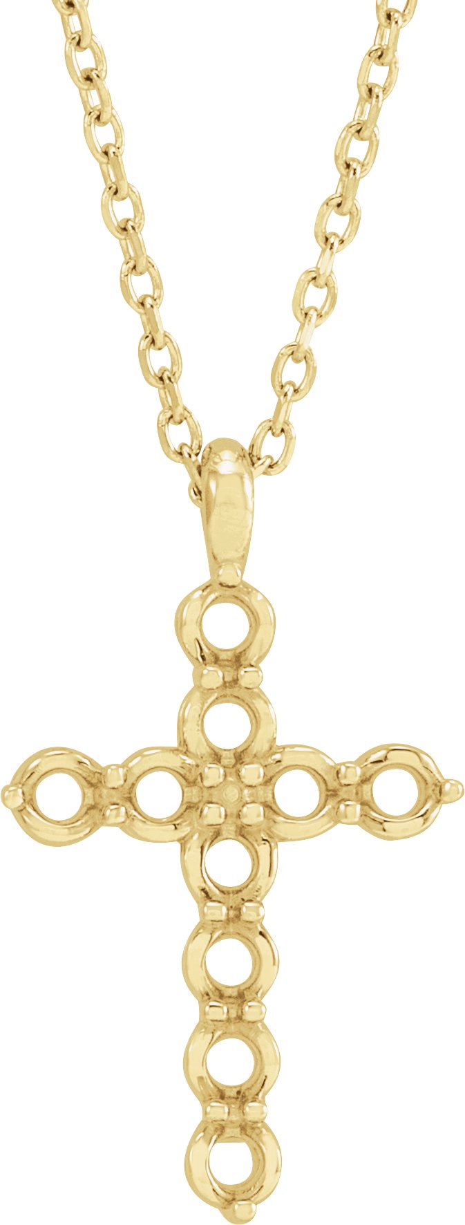 Accented Cross Necklace or Pendant