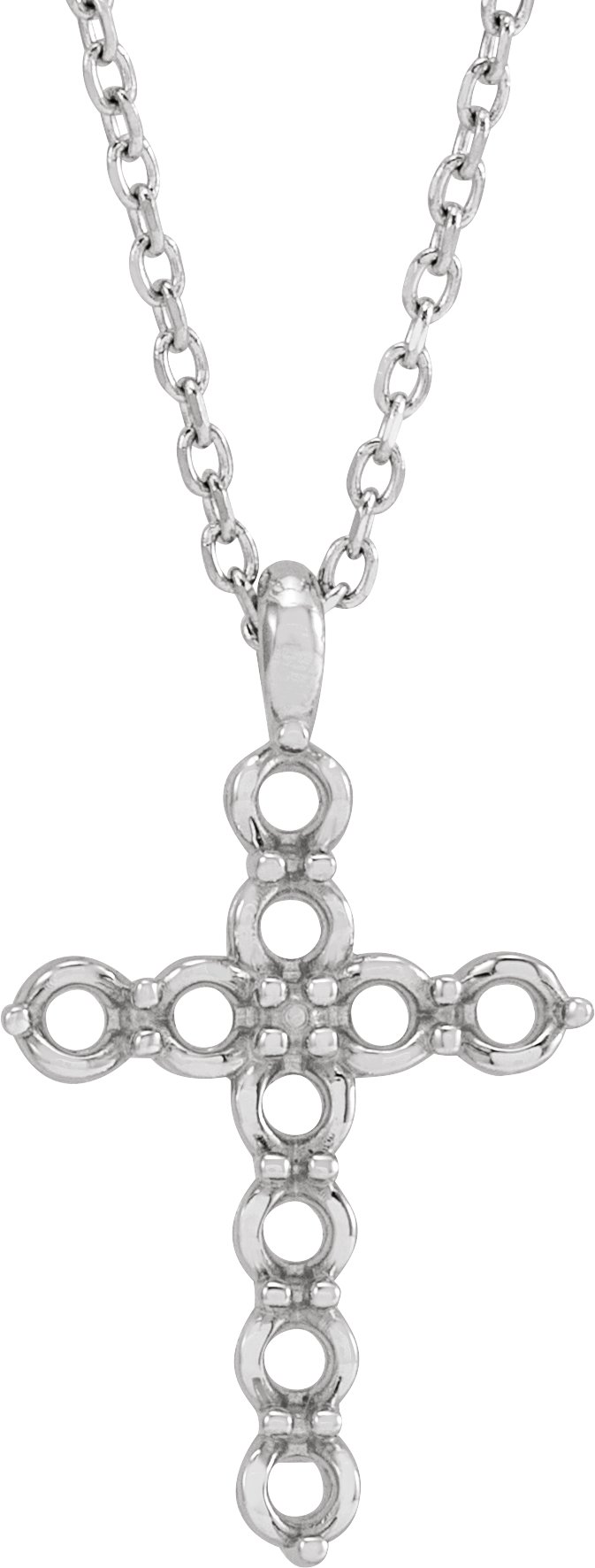 Accented Cross Necklace or Pendant