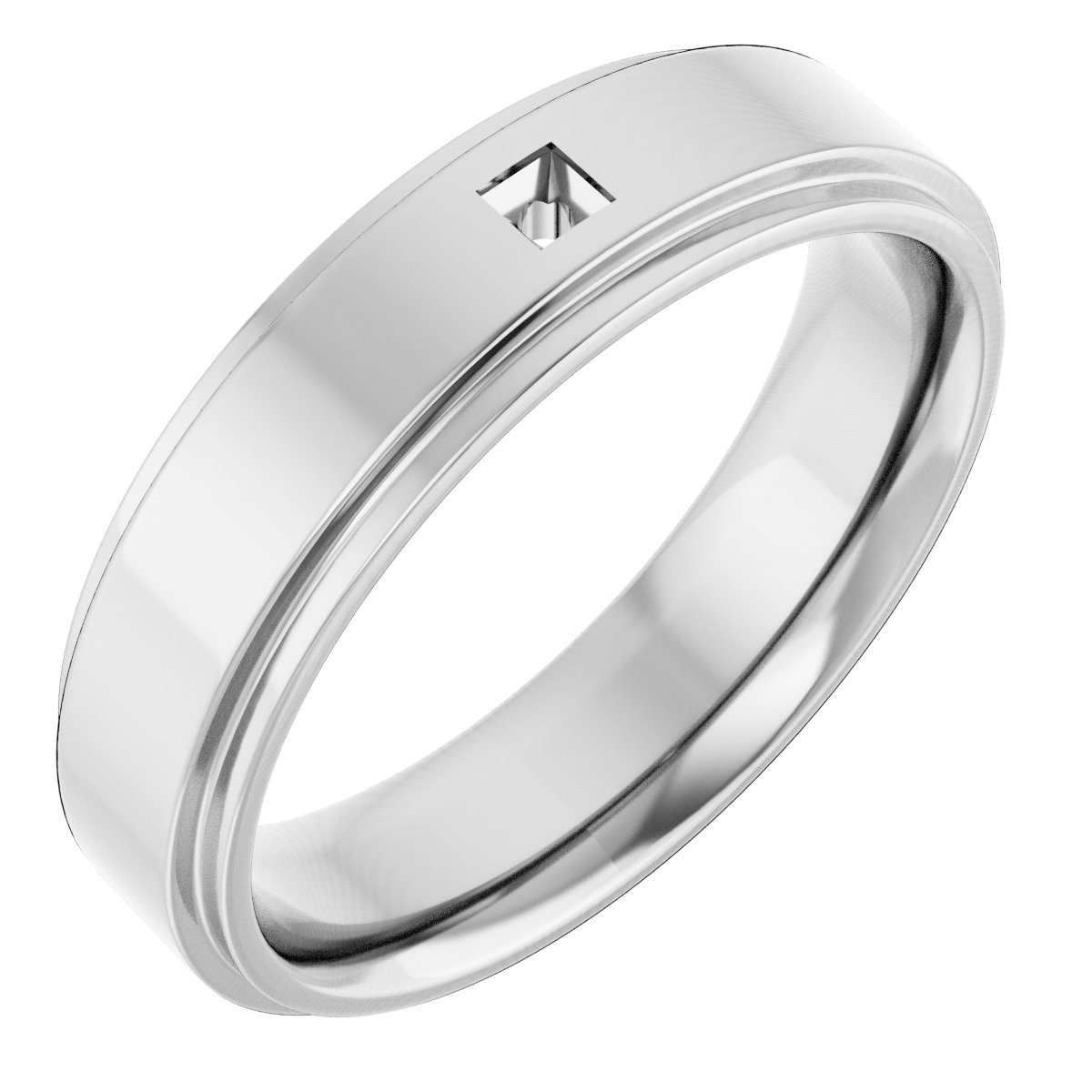 Accented Stepped-Edge Flat Band