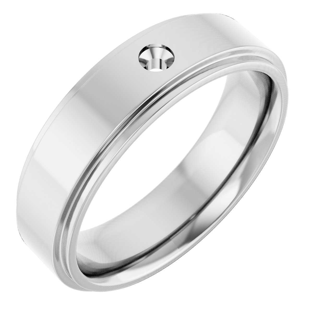 Accented Stepped-Edge Flat Band