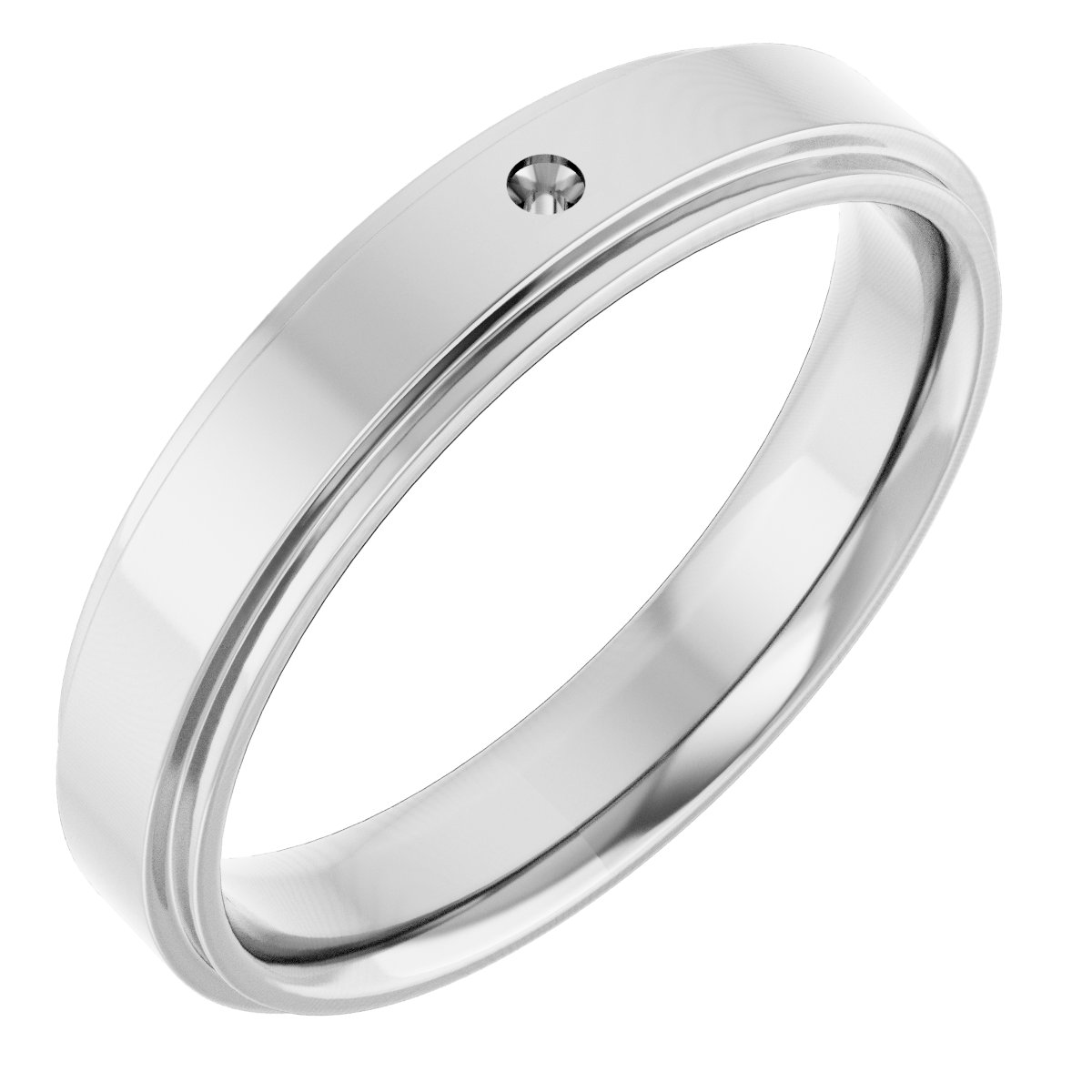 Accented Stepped-Edge Flat Band