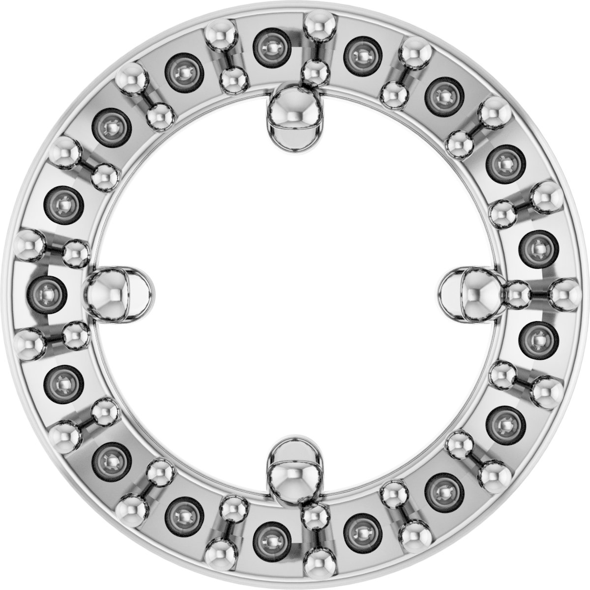 Halo-Style Rose-Cut Necklace or Pendant