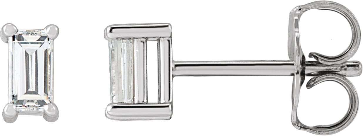 Sterling Silver 0.20 CTW Natural Diamond Stud Earrings Ref 17926179