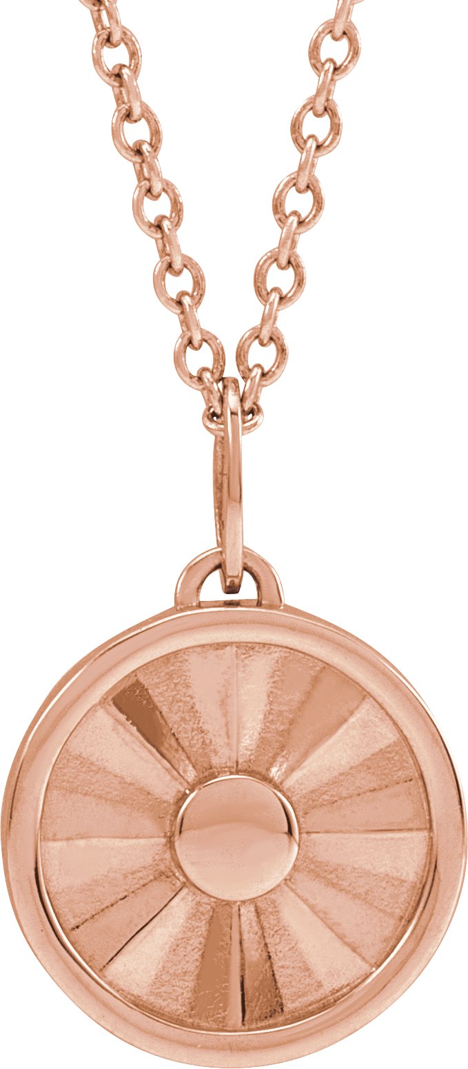 Sun Disc Necklace or Pendant