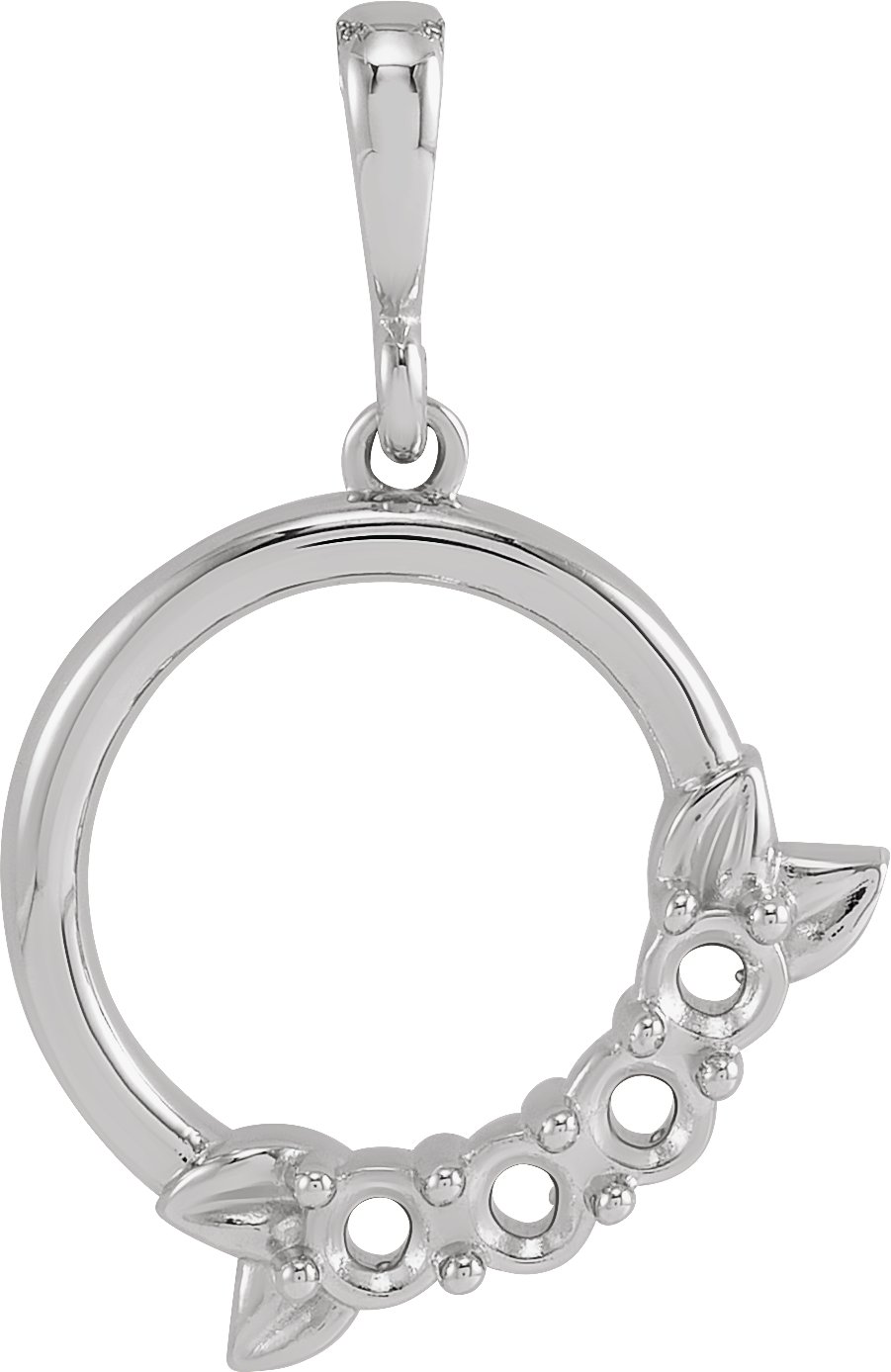 Family Circle Leaf Necklace or Pendant