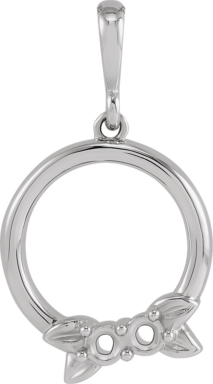 Family Circle Leaf Necklace or Pendant
