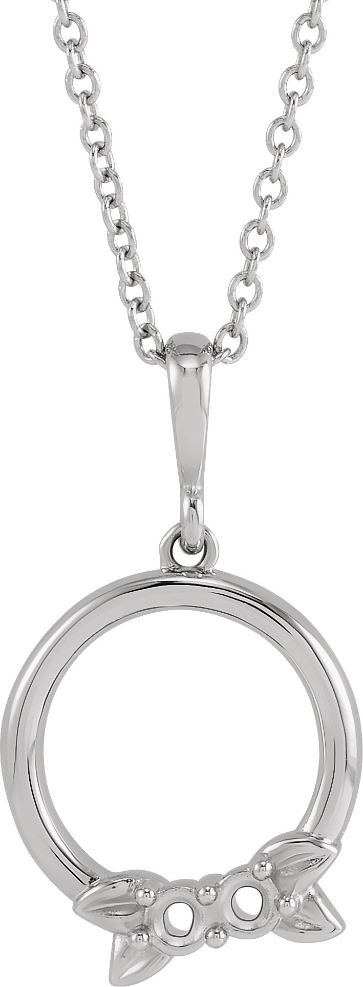 Family Circle Leaf Necklace or Pendant
