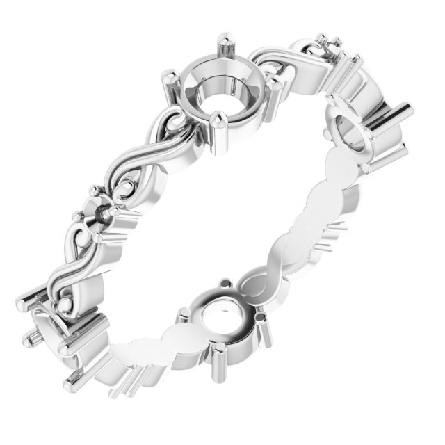 Infinity-Inspired Eternity Band