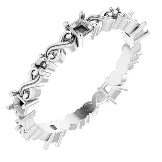 Infinity-Inspired Eternity Band
