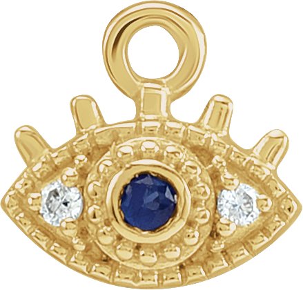 Petite Pavé® Evil Eye Dangle
