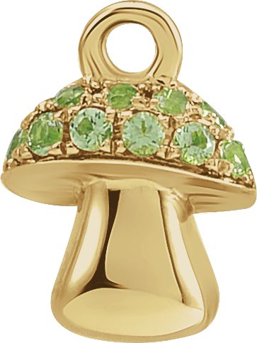 Petite Pavé® Mushroom Dangle
