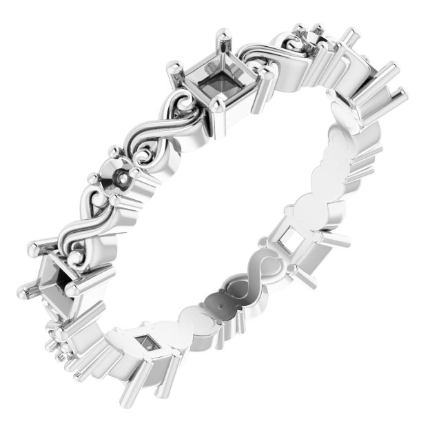 Infinity-Inspired Eternity Band