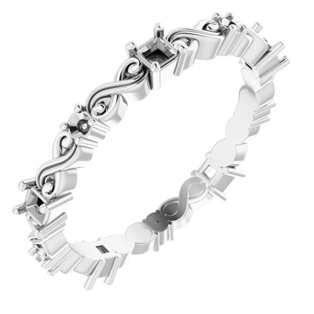 Infinity-Inspired Eternity Band