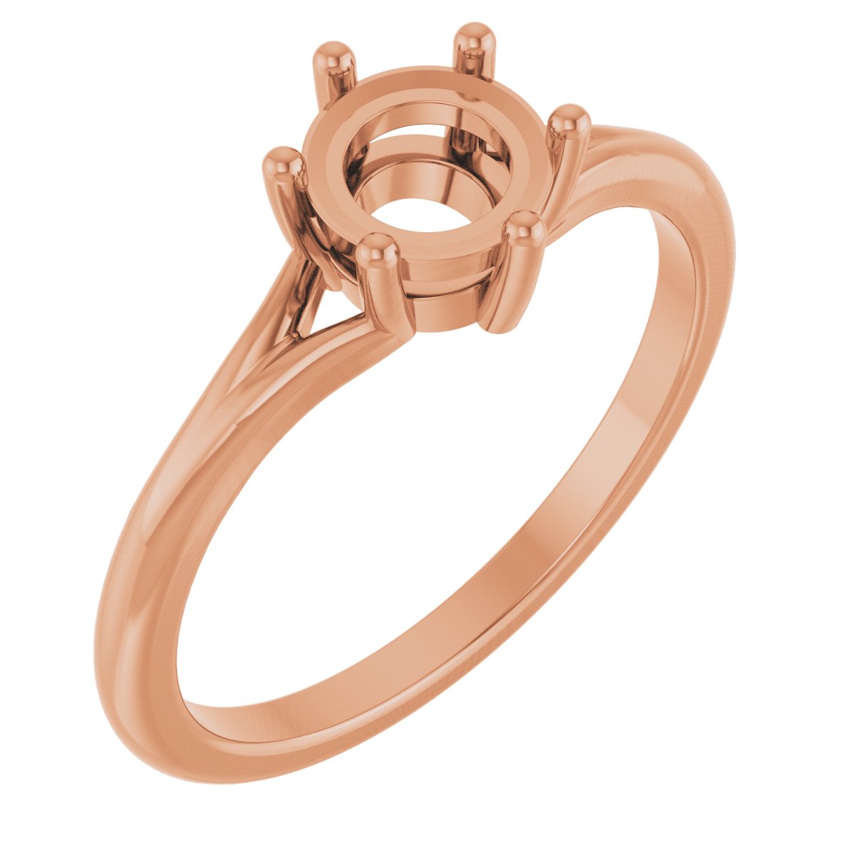 Rose-Cut Solitaire Engagement Ring