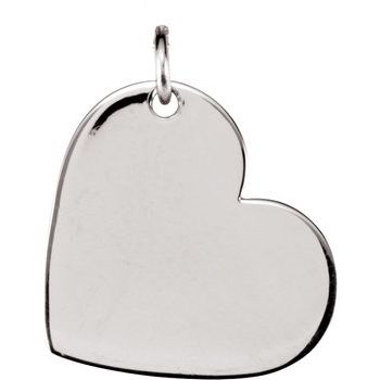 Sterling Silver 24x21 mm Heart Pendant Ref. 14739286