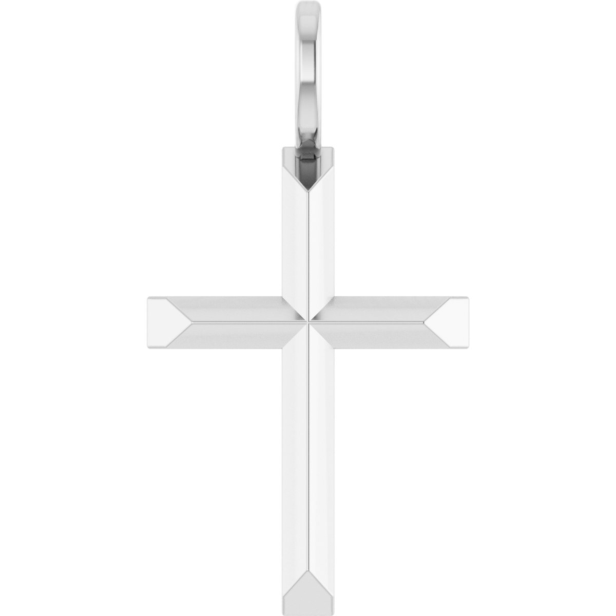 Platinum Knife Edge Cross Pendant Ref 19047883