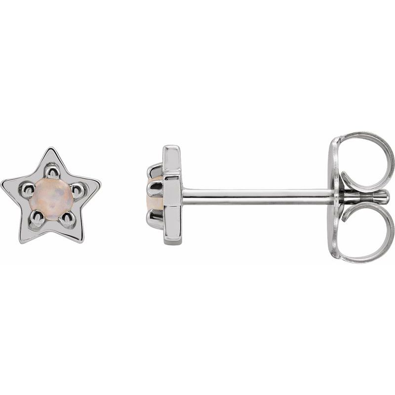 Star Cabochon Earrings