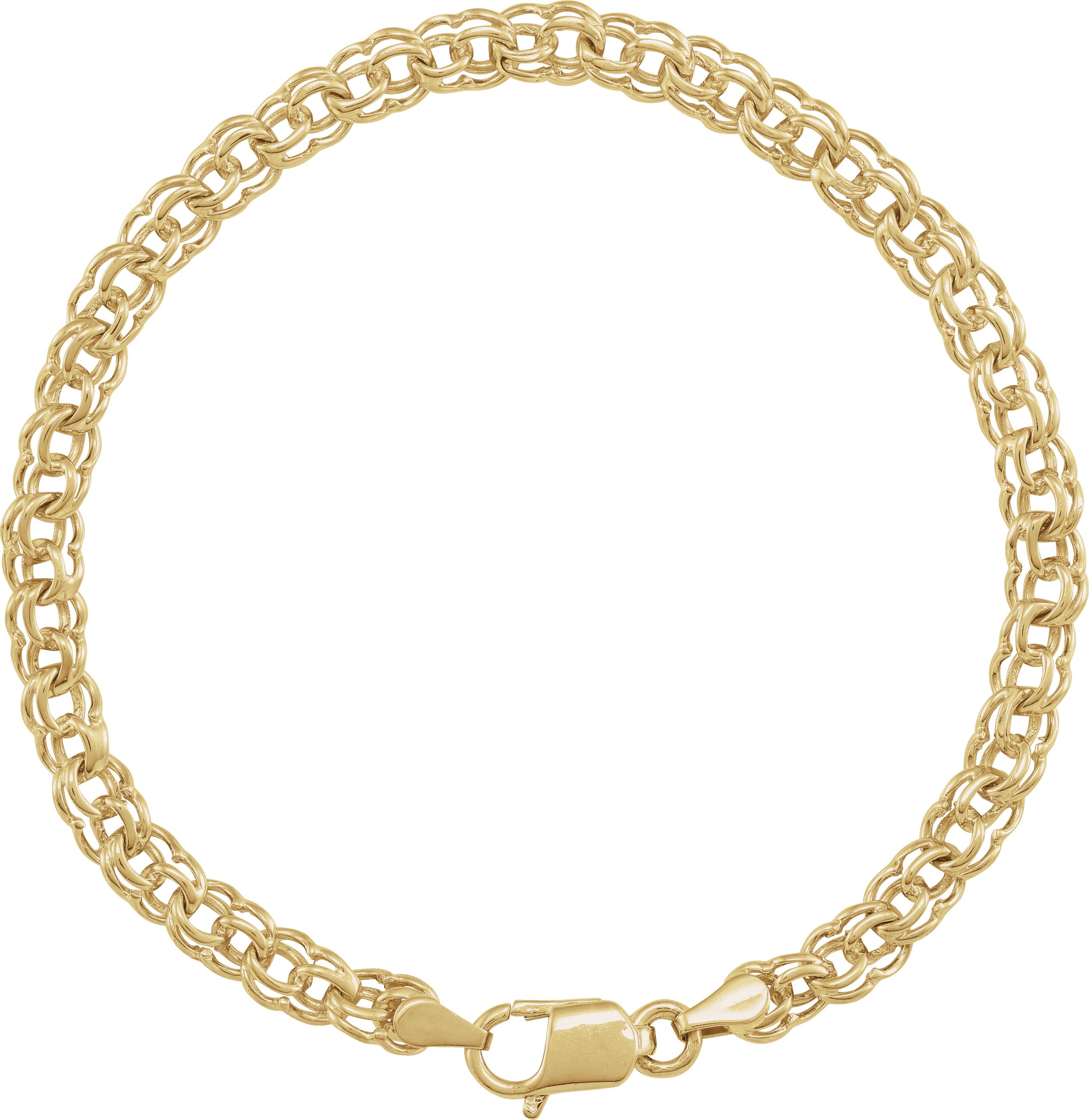 14K Yellow 4.7 mm Cable 7" Chain