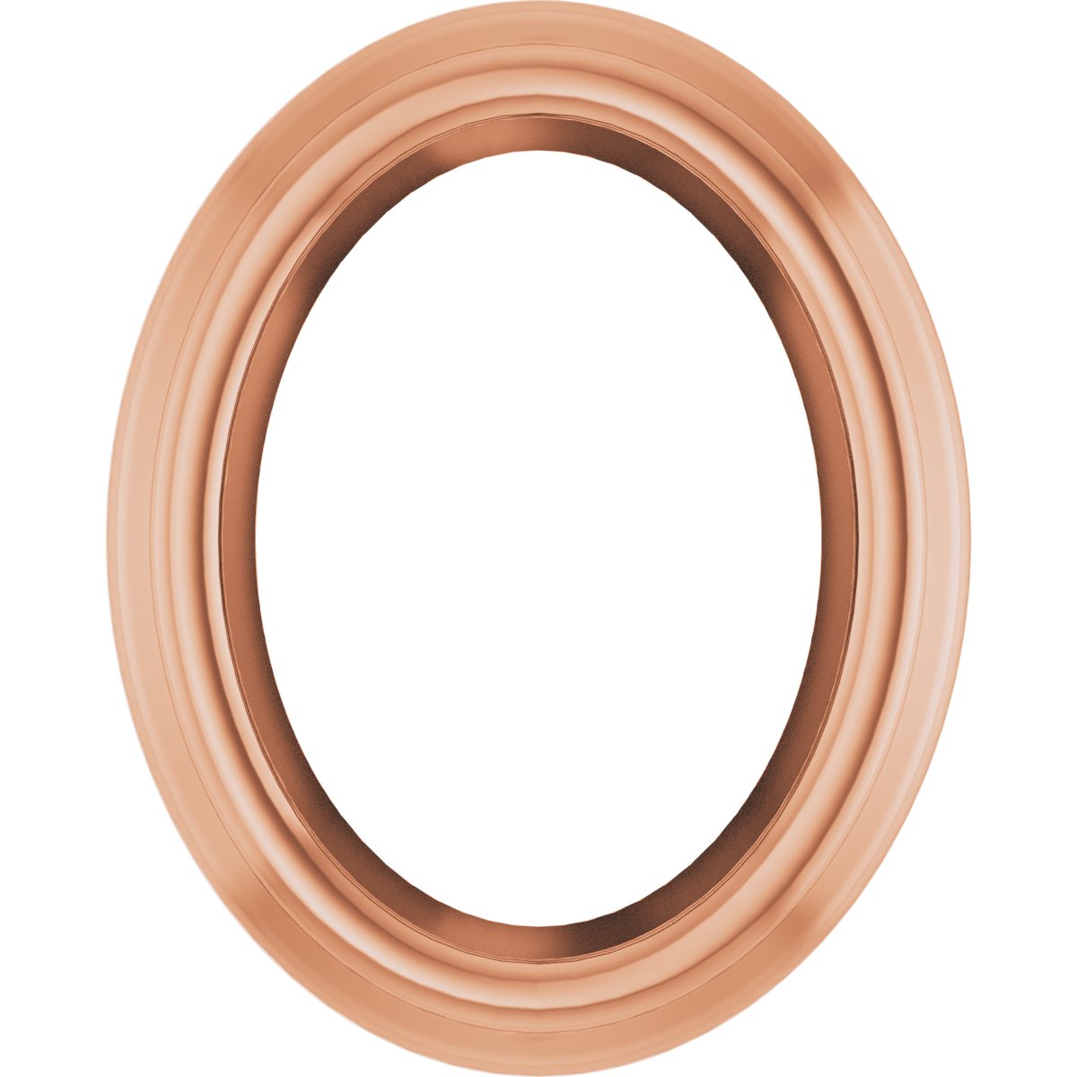 Oval Bezel-Set Slide Pendant