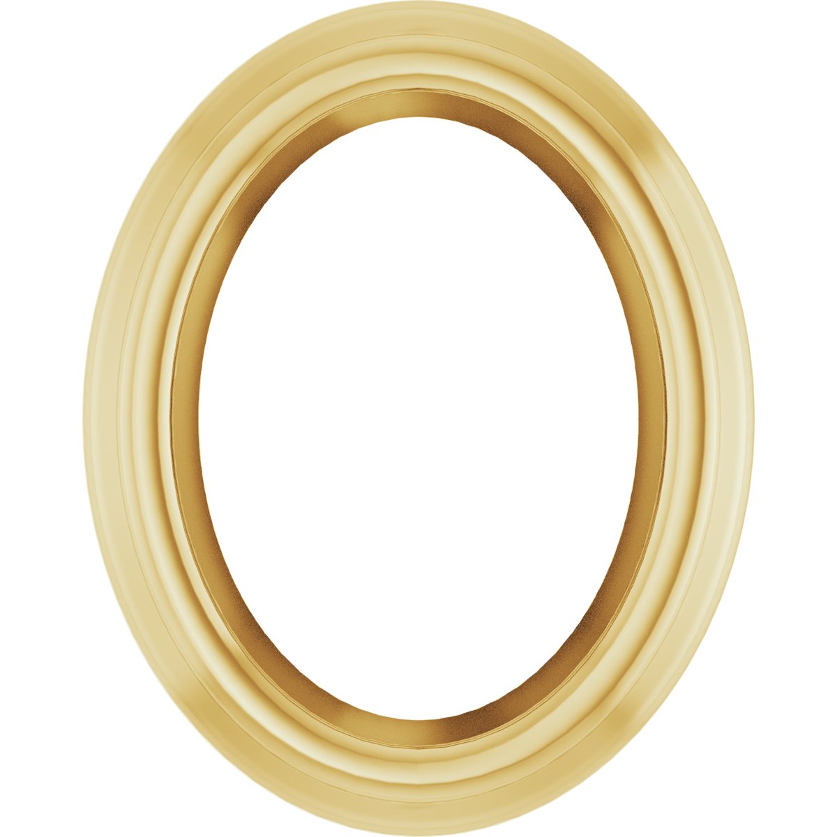 Oval Bezel-Set Slide Pendant