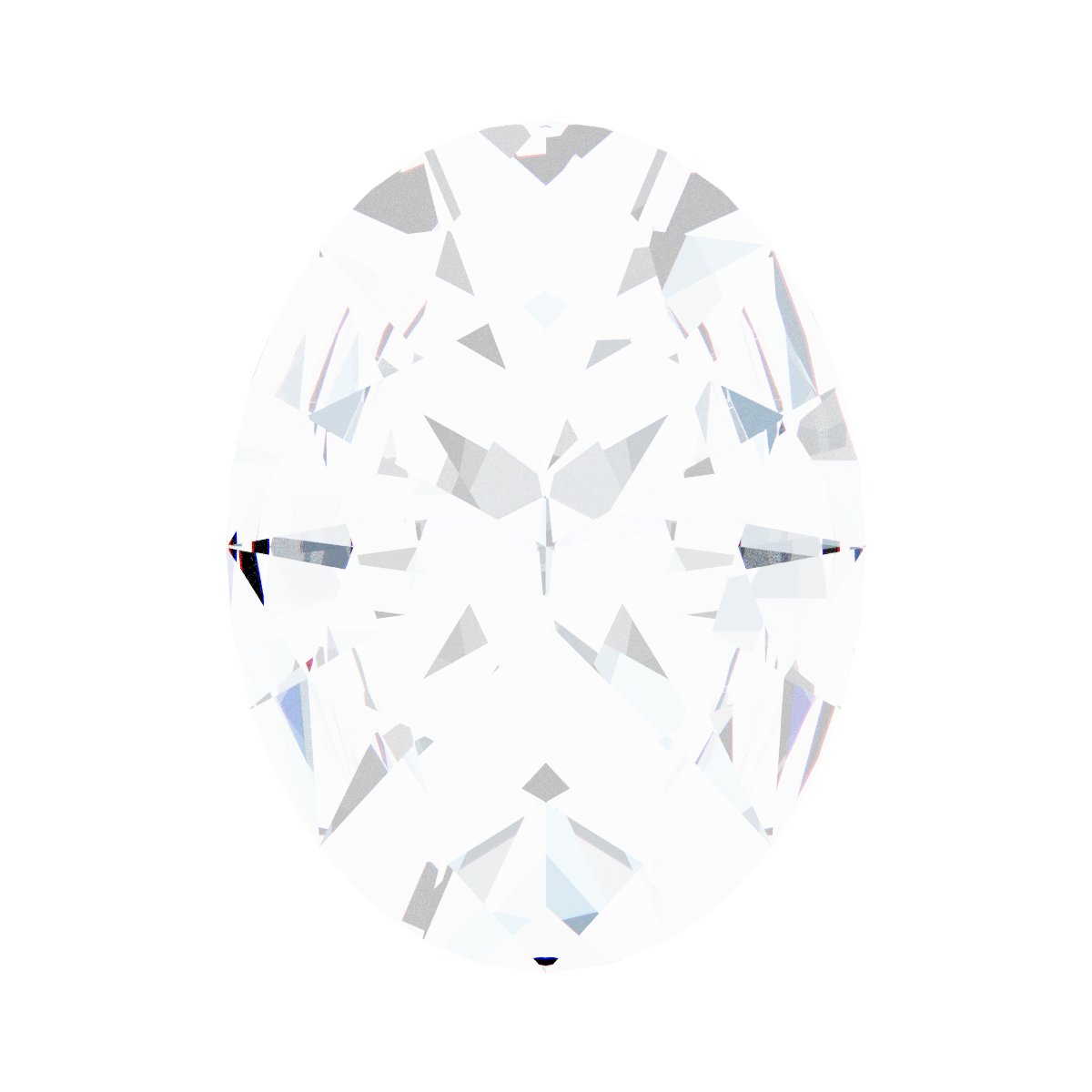 Oval Bezel-Set Slide Pendant