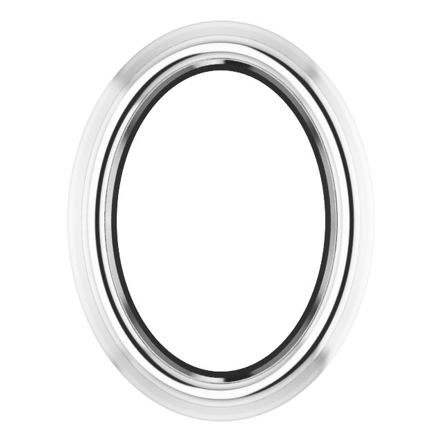 Oval Bezel-Set Slide Pendant