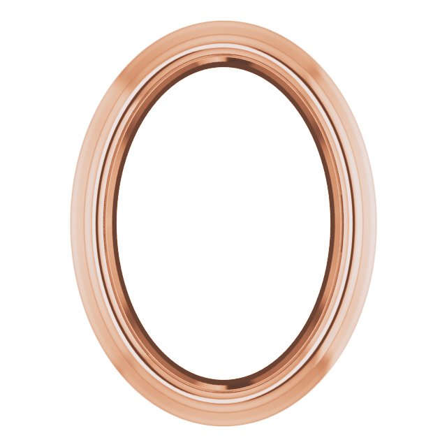Oval Bezel-Set Slide Pendant