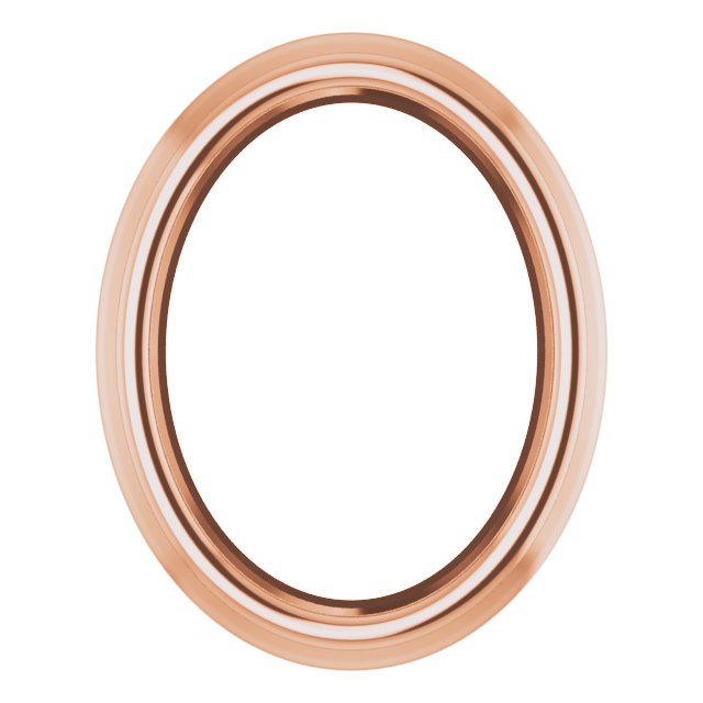 Oval Bezel-Set Slide Pendant