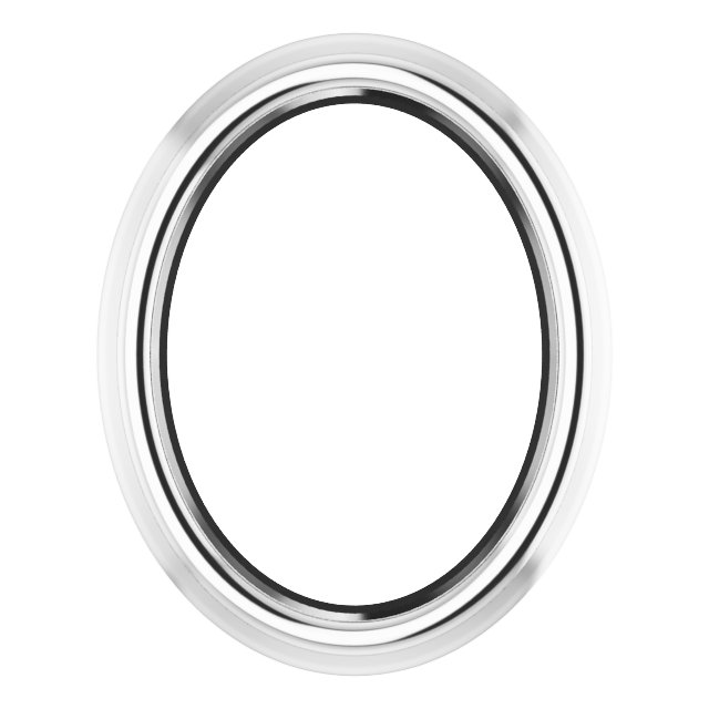 Oval Bezel-Set Slide Pendant