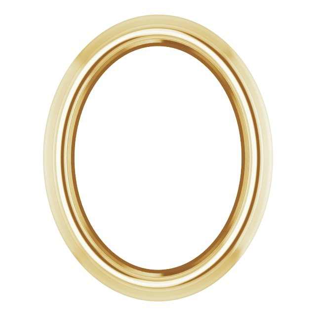 Oval Bezel-Set Slide Pendant