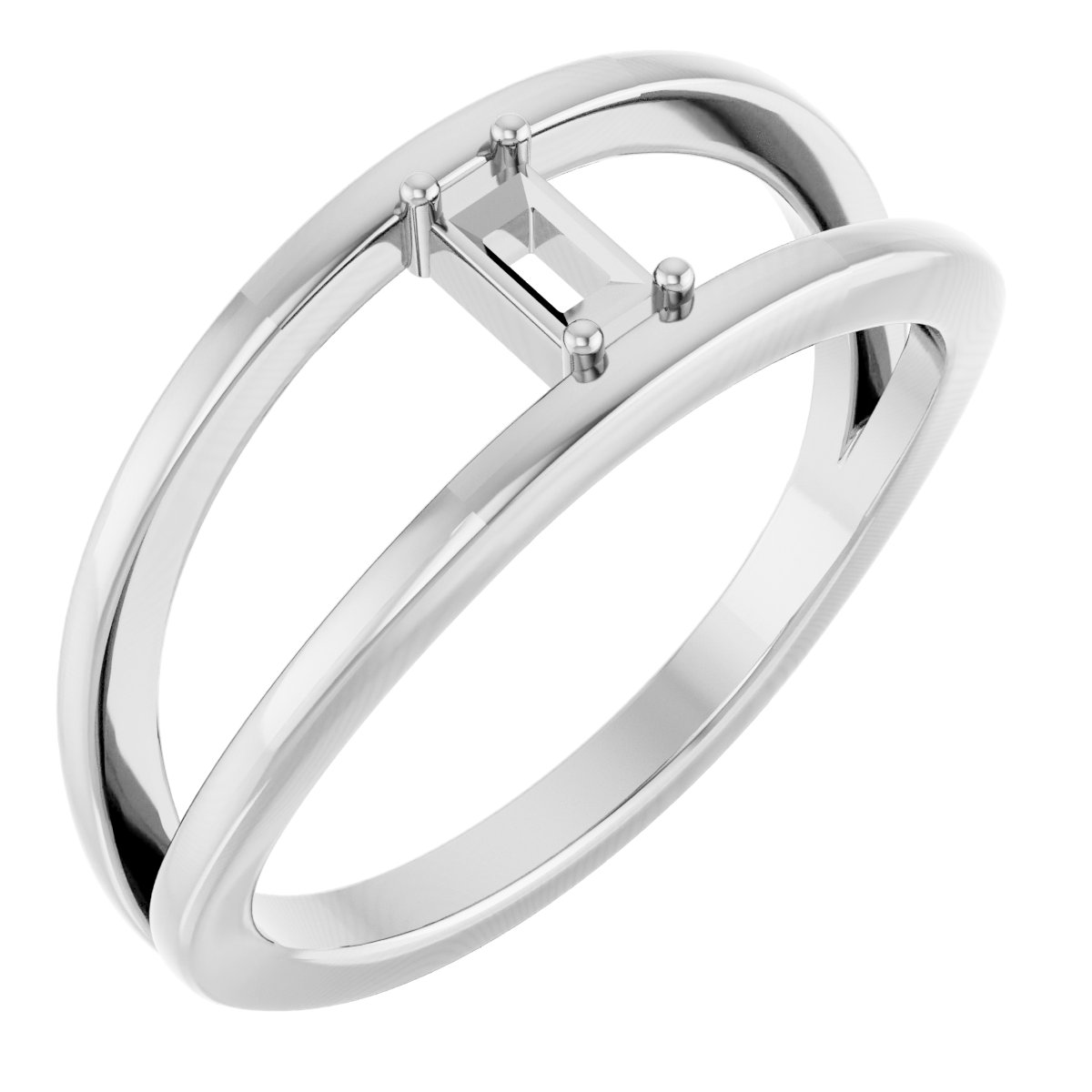 Family Negative Space Ring