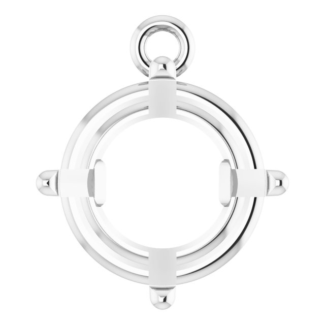 Round 4-Prong Basket Dangle