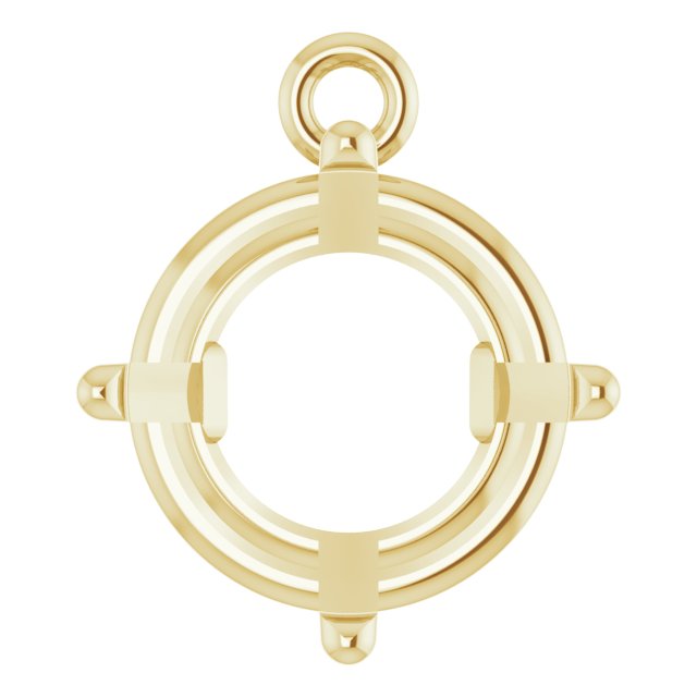 Round 4-Prong Basket Dangle