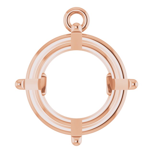 Round 4-Prong Basket Dangle