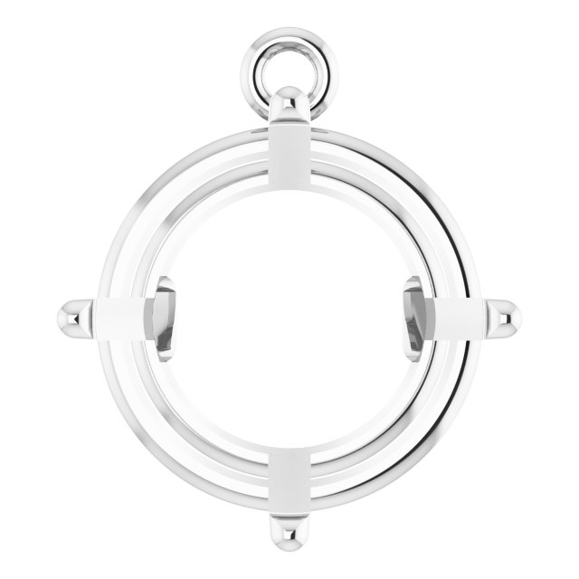 Round 4-Prong Basket Dangle
