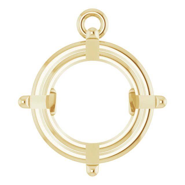 Round 4-Prong Basket Dangle