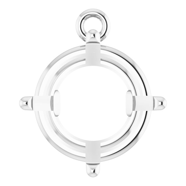 Round 4-Prong Basket Dangle