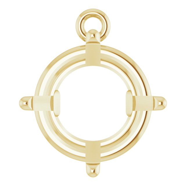 Round 4-Prong Basket Dangle