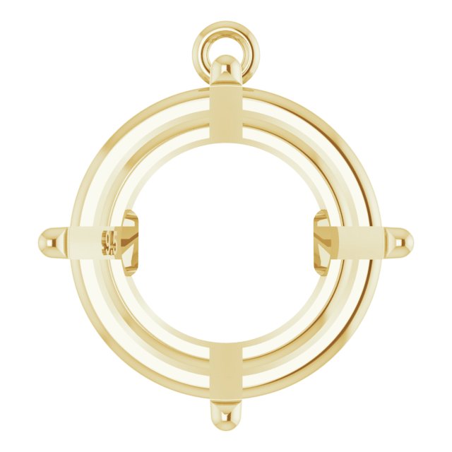Round 4-Prong Basket Dangle