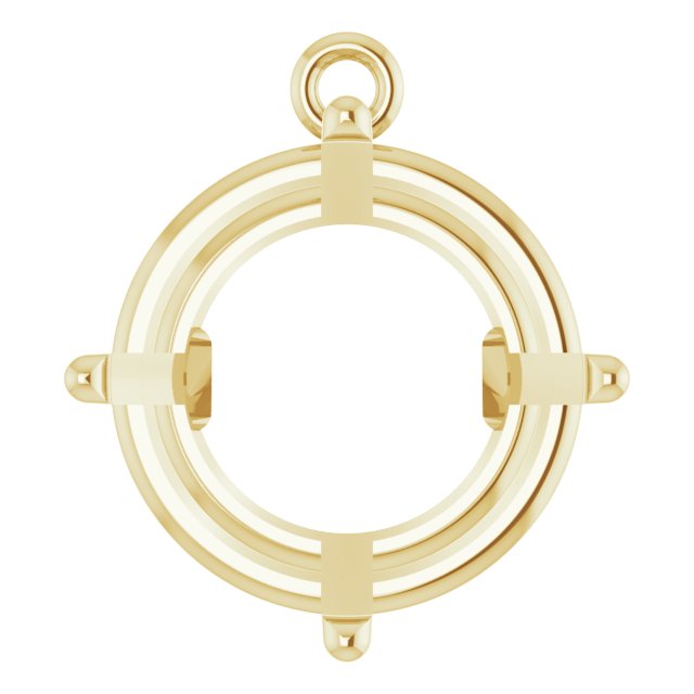 Round 4-Prong Basket Dangle