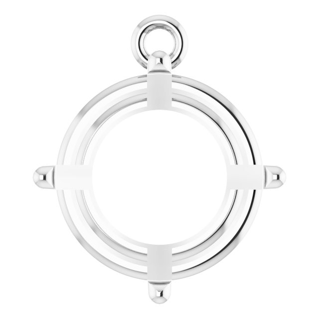 Round 4-Prong Basket Dangle